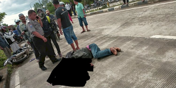 Breaking News!!! Kecelakaan Tunggal, Seorang Pengendara Motor Tewas di Kualatungkal