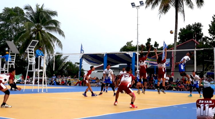 Tumbangkan Kota Jambi, Tim Voli Muarojambi Kampiun Pra Porprov 2019