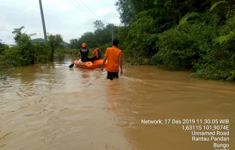 BREAKING NEWS!! Banjir Landa Rantaupandan Bungo, Begini Kondisi Terkini...