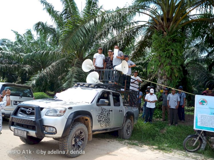Ratusan Masyarakat Gunung Kembang Sarolangun Geruduk Kantor PT APTP
