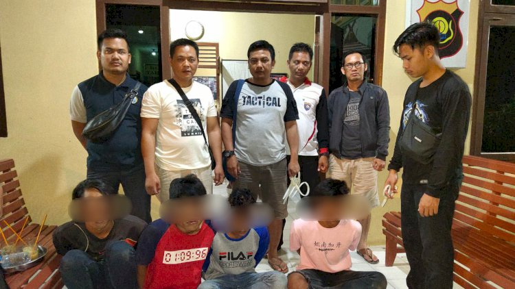 Mencuri di Belasan Rumah Warga, Empat Spesialis dari Tanjabbar Ini Takluk dengan Polisi