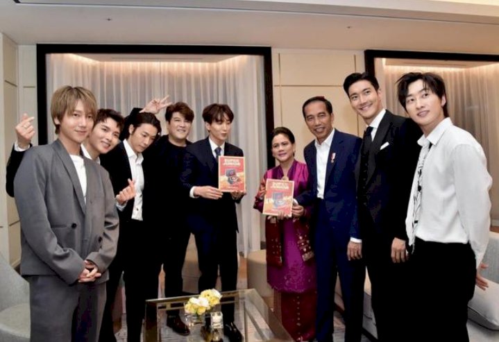 Super Junior Jumpa Jokowi, Ngaku Punya Pacar Indonesia