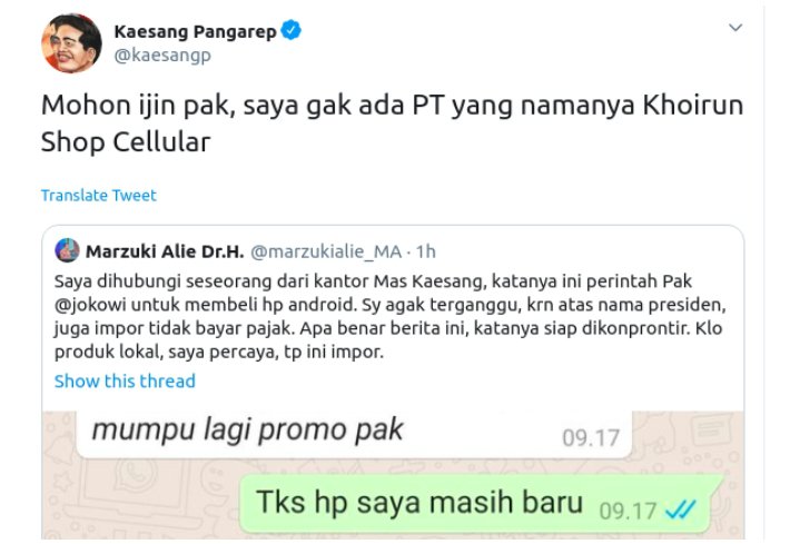 Wow! Kaesang Dituding Jual Ponsel Atas Nama Presiden