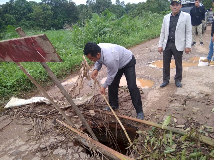 Anggota DPRD Muarojambi Temukan Jalan Provinsi Rusak Parah, Ini Tanggapannya