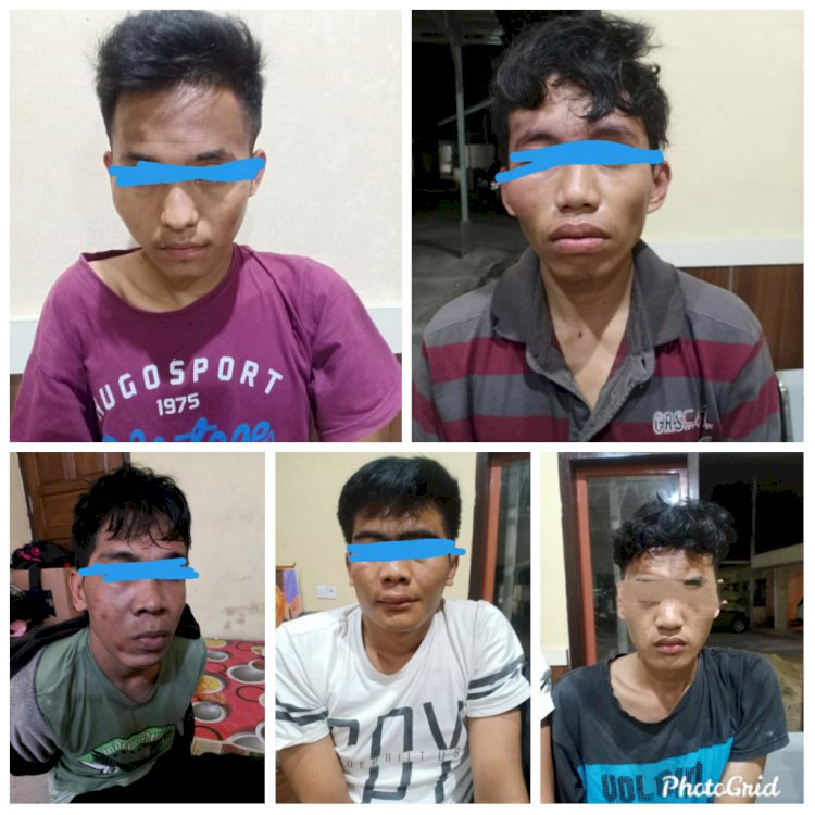 Aksi Jatanras Polres Bungo Ringkus Lima Sindikat Curanmor yang Resahkan Warga