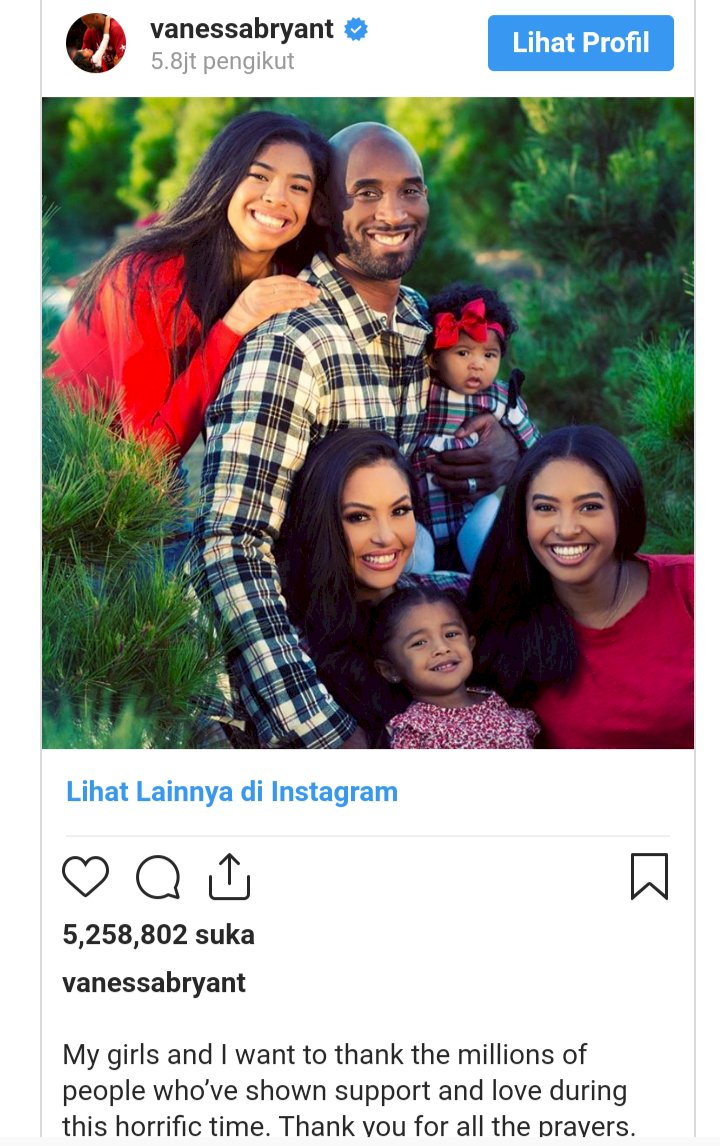 Legenda Basket Kobe Bryant Tewas, Istri Akhirnya Buka Suara & Tulis Cerita Mengharukan