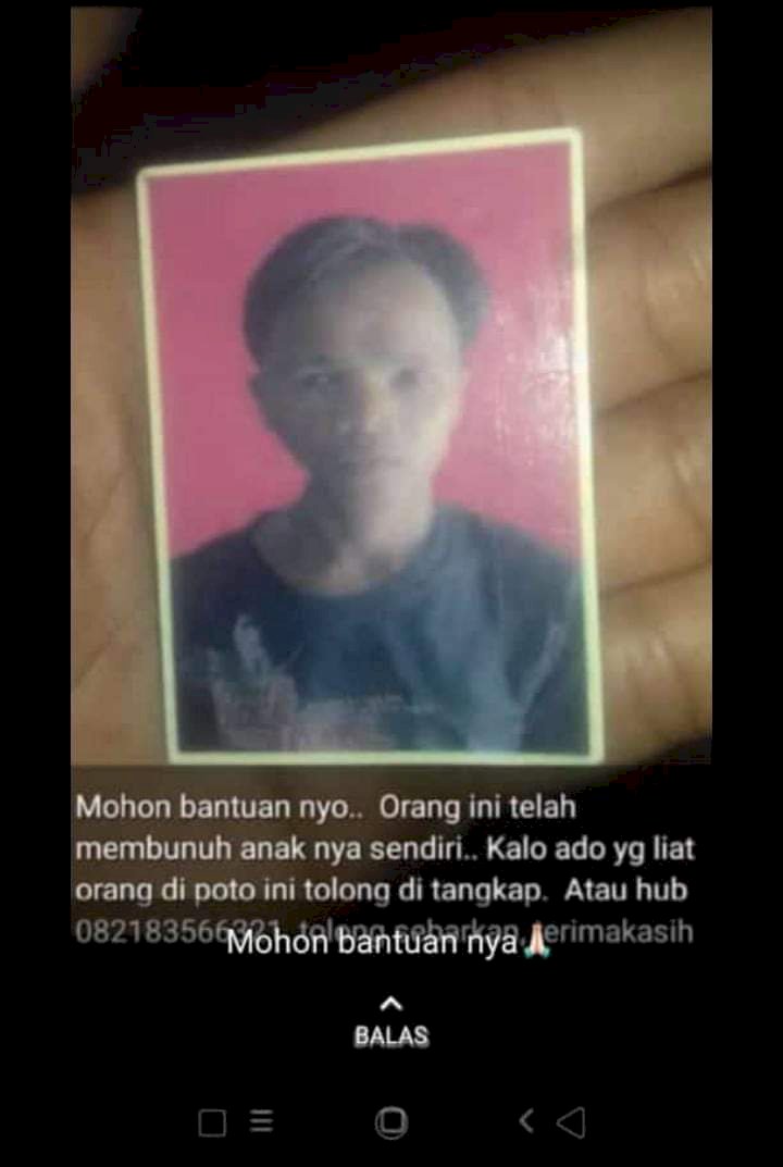 Sadis, Seorang Ayah di Merangin Tega Membunuh Anaknya yang Masih Balita
