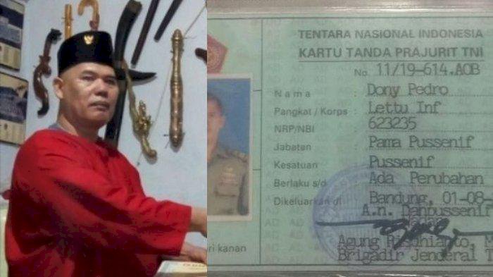 Mabes TNI Benarkan King of The King Doni Pedro Anggota TNI Aktif di Pussenif