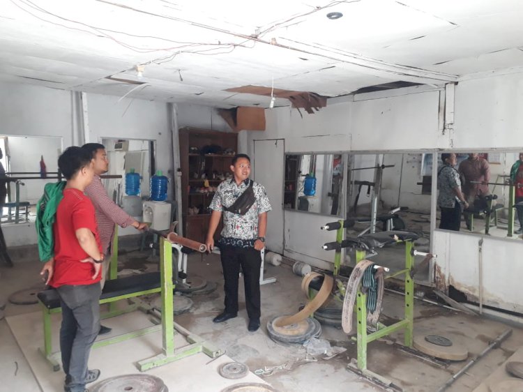 Layak Disebut Gudang, Tempat Latihan Atlet PBBSI Tanjab Barat Sungguh Memperihatinkan