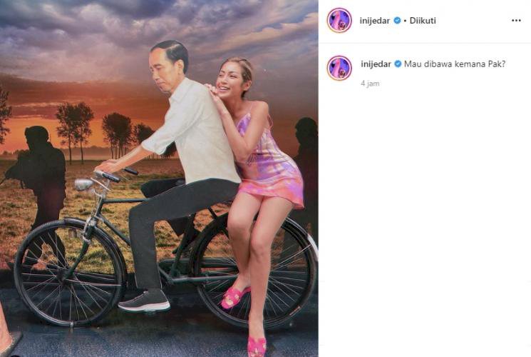 Foto Berpakaian Seksi & Bersandar di Pundak Jokowi, Jessica Iskandar Ramai-ramai Dihujat Netijen