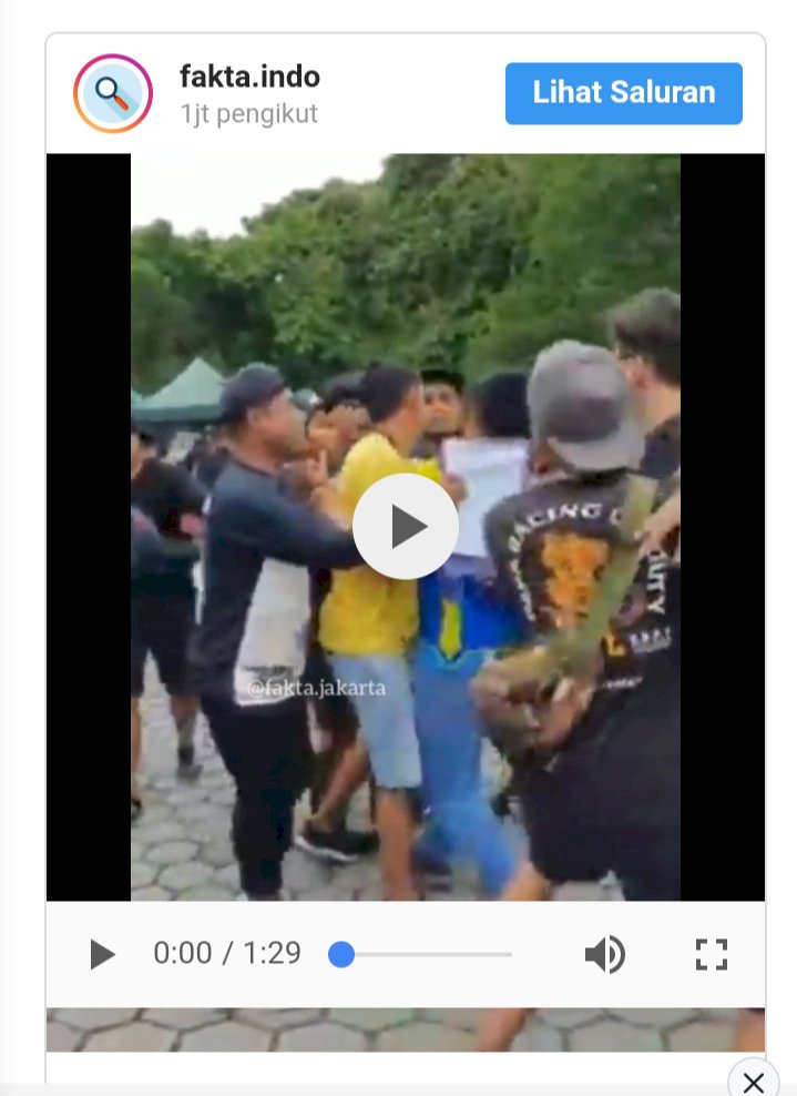 Viral Dua Orang Tua Adu Jotos, Gara-gara Sang Anak Senggolan Pushbike