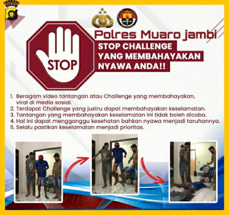 Aksi Skullbreaker Challenge Bahayakan Nyawa, Kapolres Muarojambi: Jangan Coba-coba Untuk Lakukan