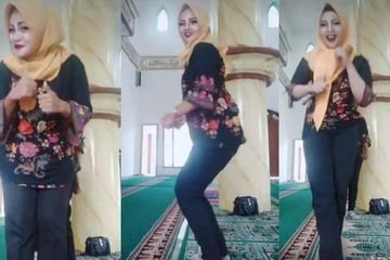 Viral Video Emak-emak Joget di Masjid, Pelaku Minta Maaf ke Netizen Merasa Menyesal