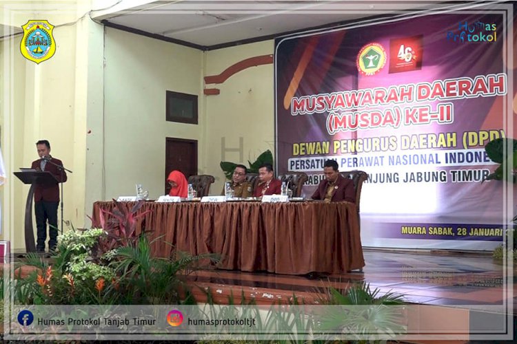 Sekda Tanjab Timur Buka Musda Ke-II DPD PPNI