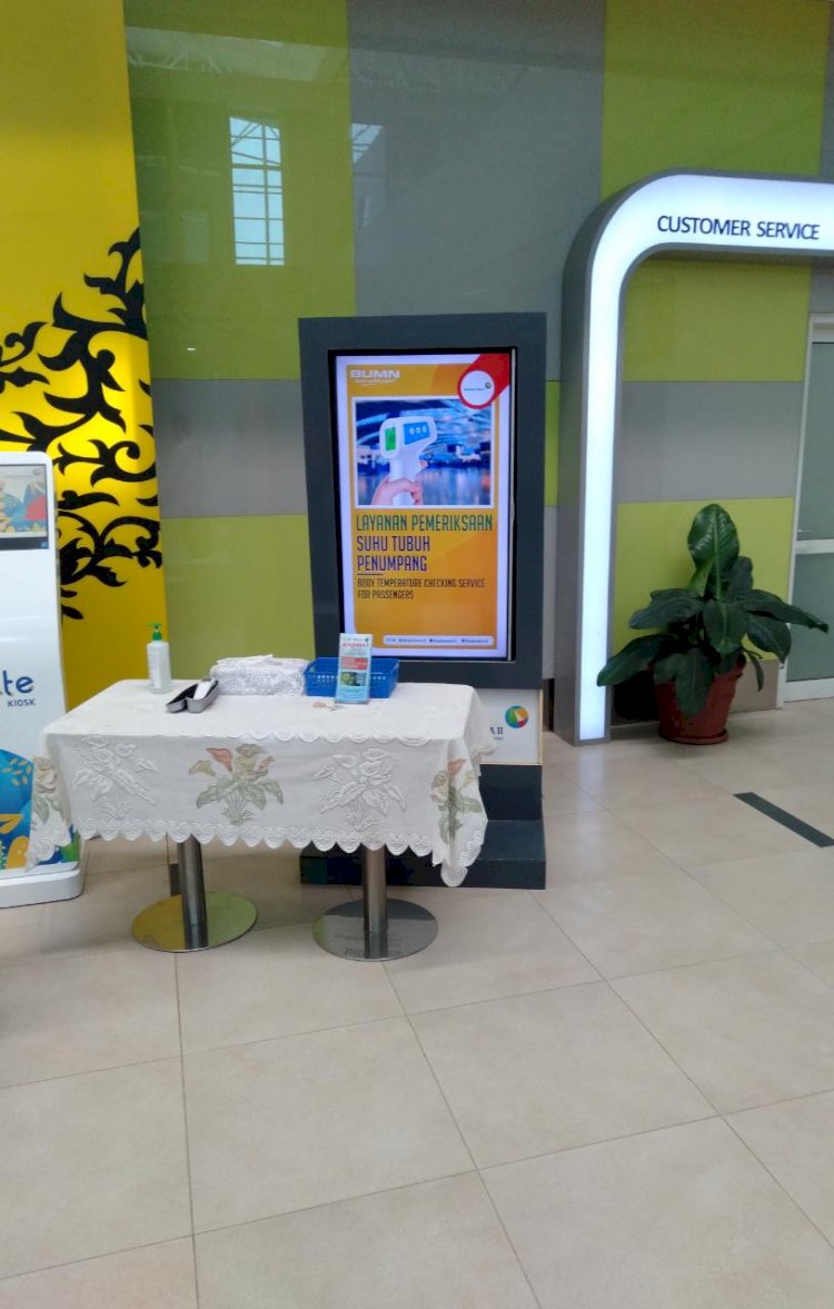 Bandara Sultan Thaha Jambi Tambah Fasilitas Pengecekan Suhu Tubuh Penumpang