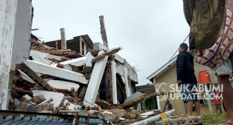 Rumah Roboh Akibat Gempa 5.0 Magnitudo, Tiga Warga Sukabumi Terluka