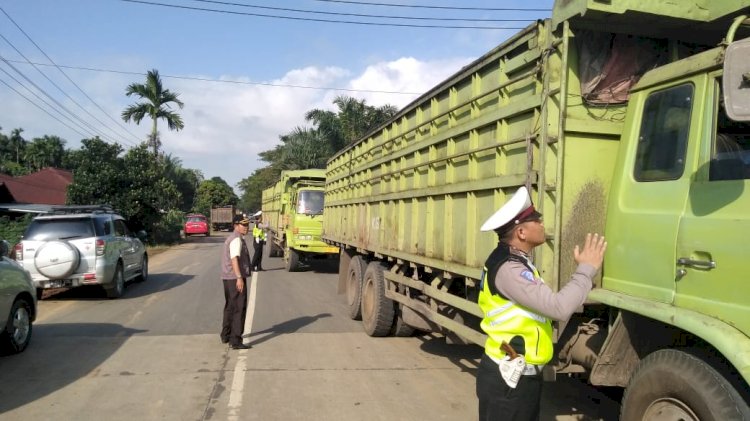 Razia Gabungan, Puluhan Kendaraan Ditilang di Tanjab Timur