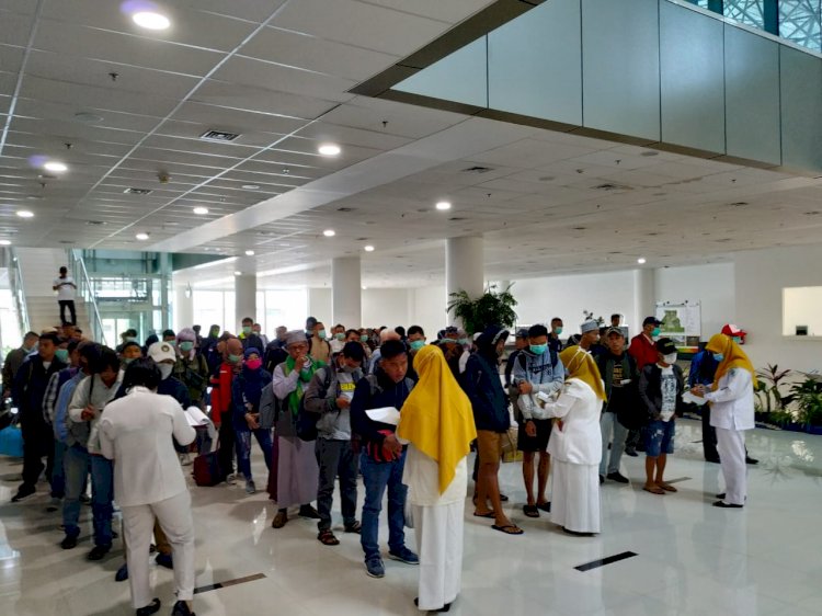 Covid- 19, di Bandara Sultan Thaha Jambi Penumpang Diwajibkan Jelaskan Riwayat Perjalanan