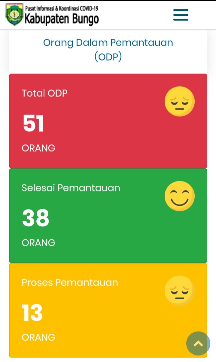 Jumlah ODP di Kabupaten Bungo Menjadi 51 Orang, 13 Diantaranya dalam Proses