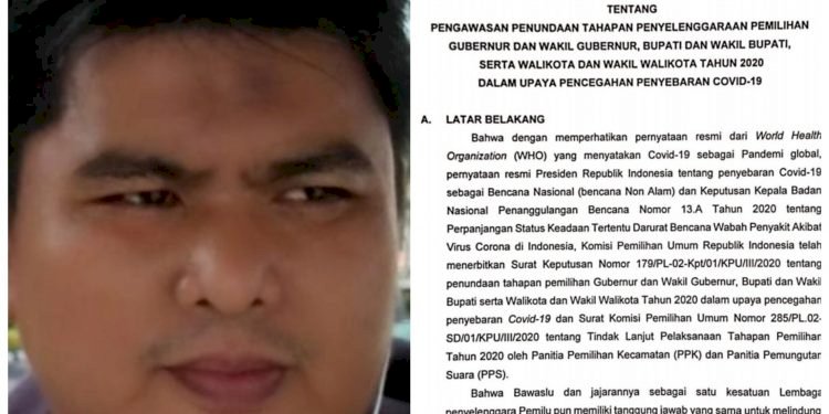 Covid- 19, Panwascam di Kota Sungaipenuh Dinonaktifkan