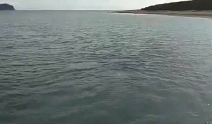 Penampakan Fenomena Gelembung dari Lobang Gunung Anak Krakatau